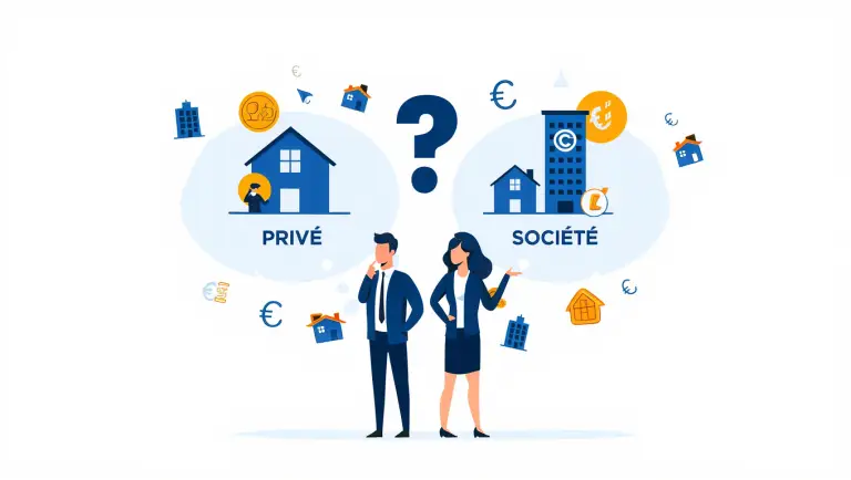 Investir en privé ou en société ? Quel choix est le plus intéressant ?