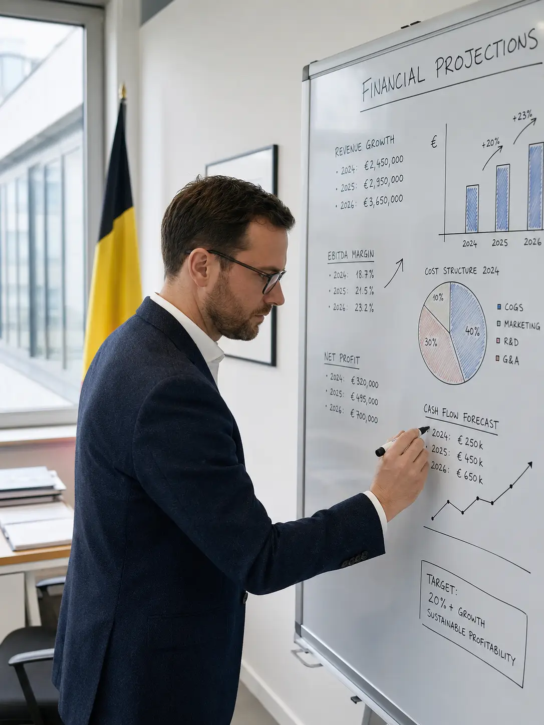 réalisation d'un plan financier lors de la création de société