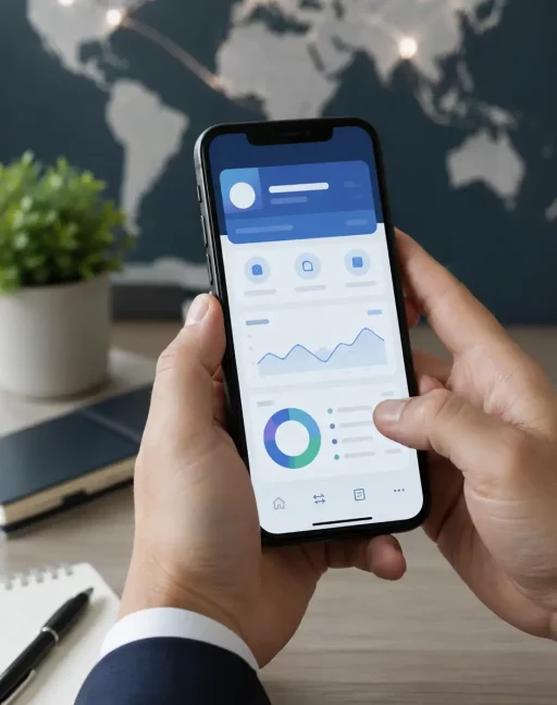 app smartphone compte à l'étranger